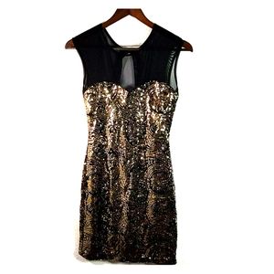Papaya Sequined Dress Size M